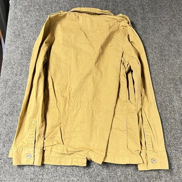 Levis Jacket Womens Large Yellow Barn Chore Utility Style Canvas Pockets‎ Work - Picture 2 of 7